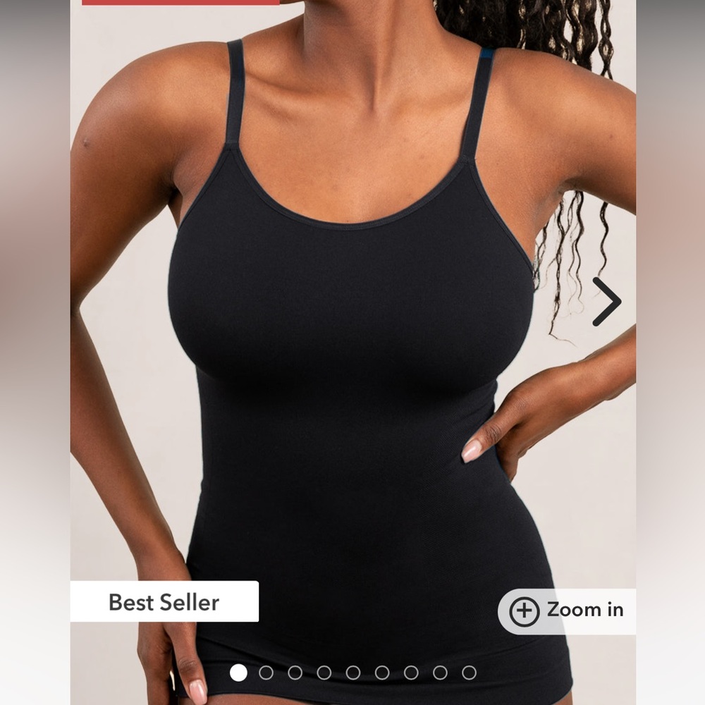 SHAPEMINT Essentials All Day Every Day Scoop Neck Cami NEW! NEVER WORN! BLACK XL